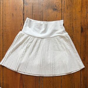JoyLab White A-Line Pleated Skirt